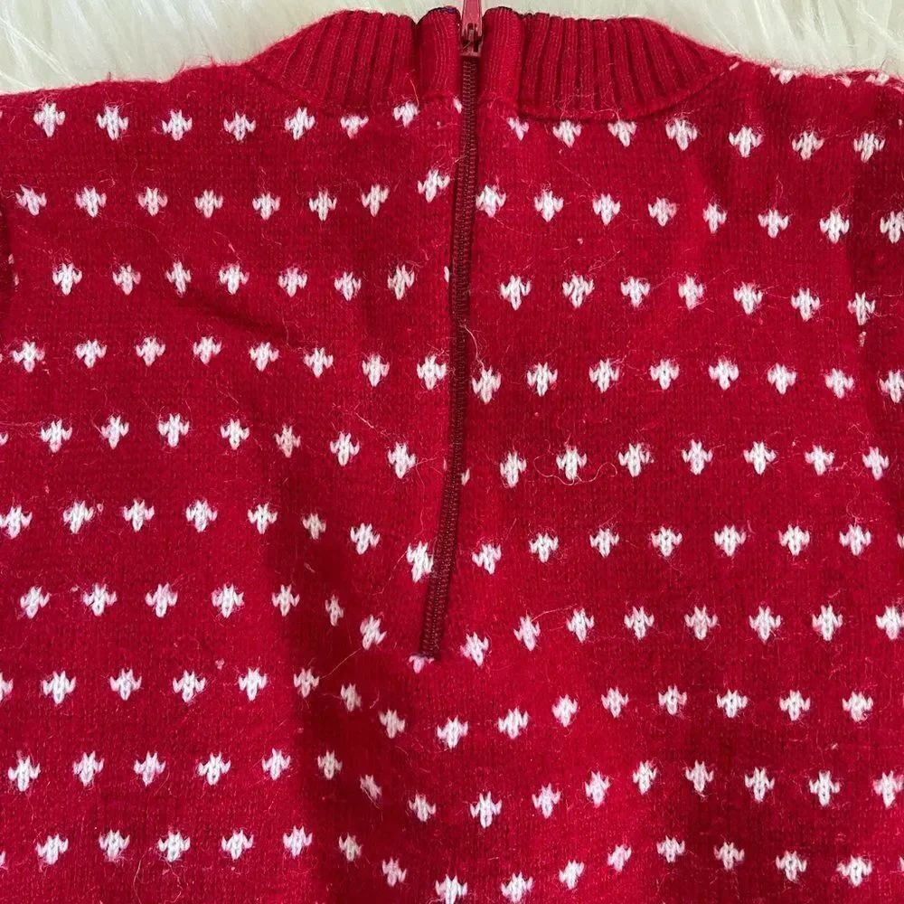 Toddler Fair Isle Red Sweater - Picture 6 of 7